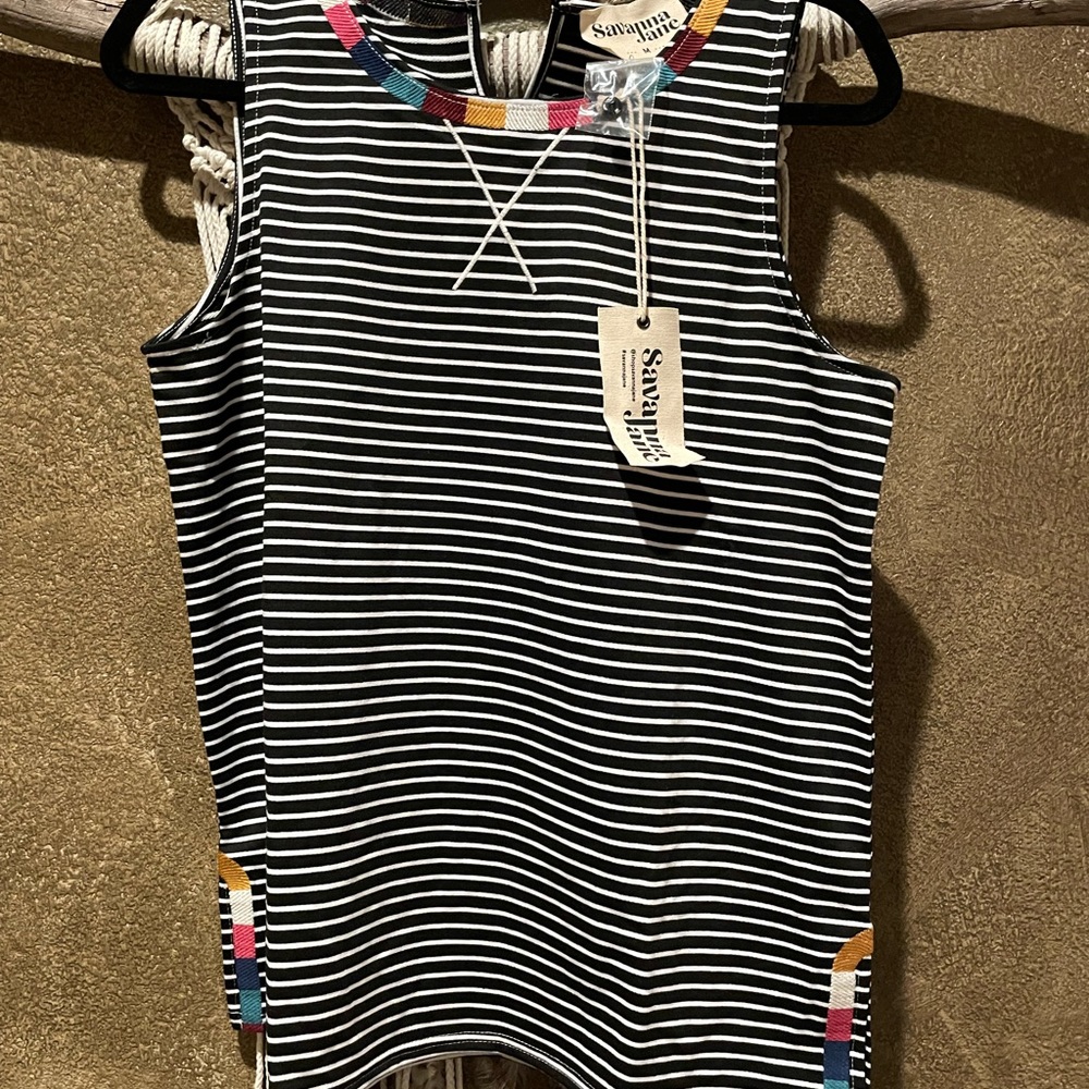 Savanna Jane Tank Stripes